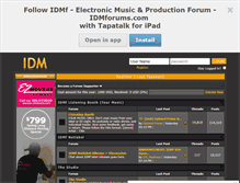 Tablet Screenshot of idmforums.com